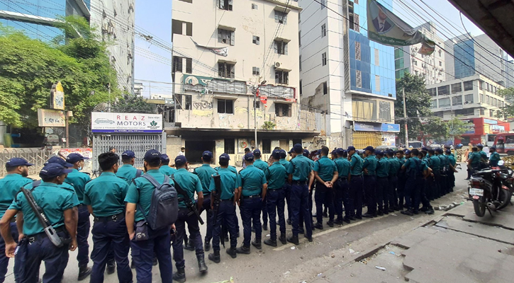 পুলিশের কড়া পাহারা, নেতাকর্মী শূন্য জাপার কেন্দ্রীয় অফিস